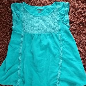 Girls' Flutter Sleeve Babydoll Top